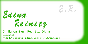 edina reinitz business card